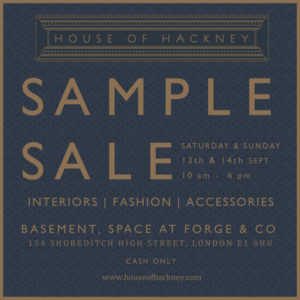 house of hackney sample sale