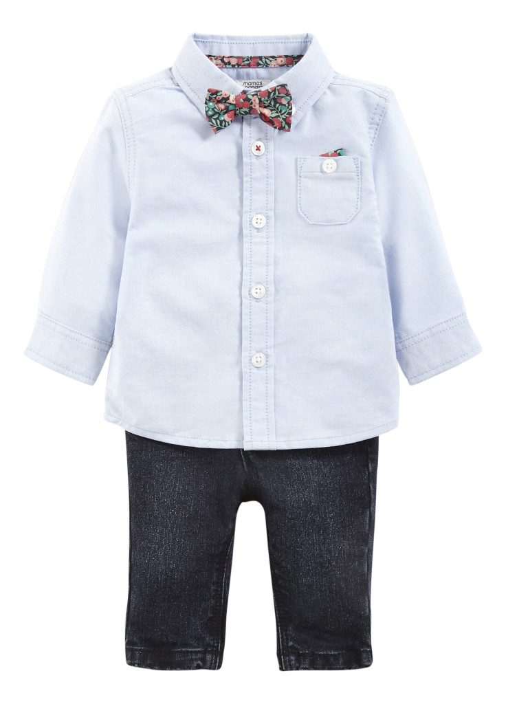 Wiltshire Four Piece Bow Tie_ Shirt_ Jeans and Braces Set_ from _46 - Mamas _amp_ Papas