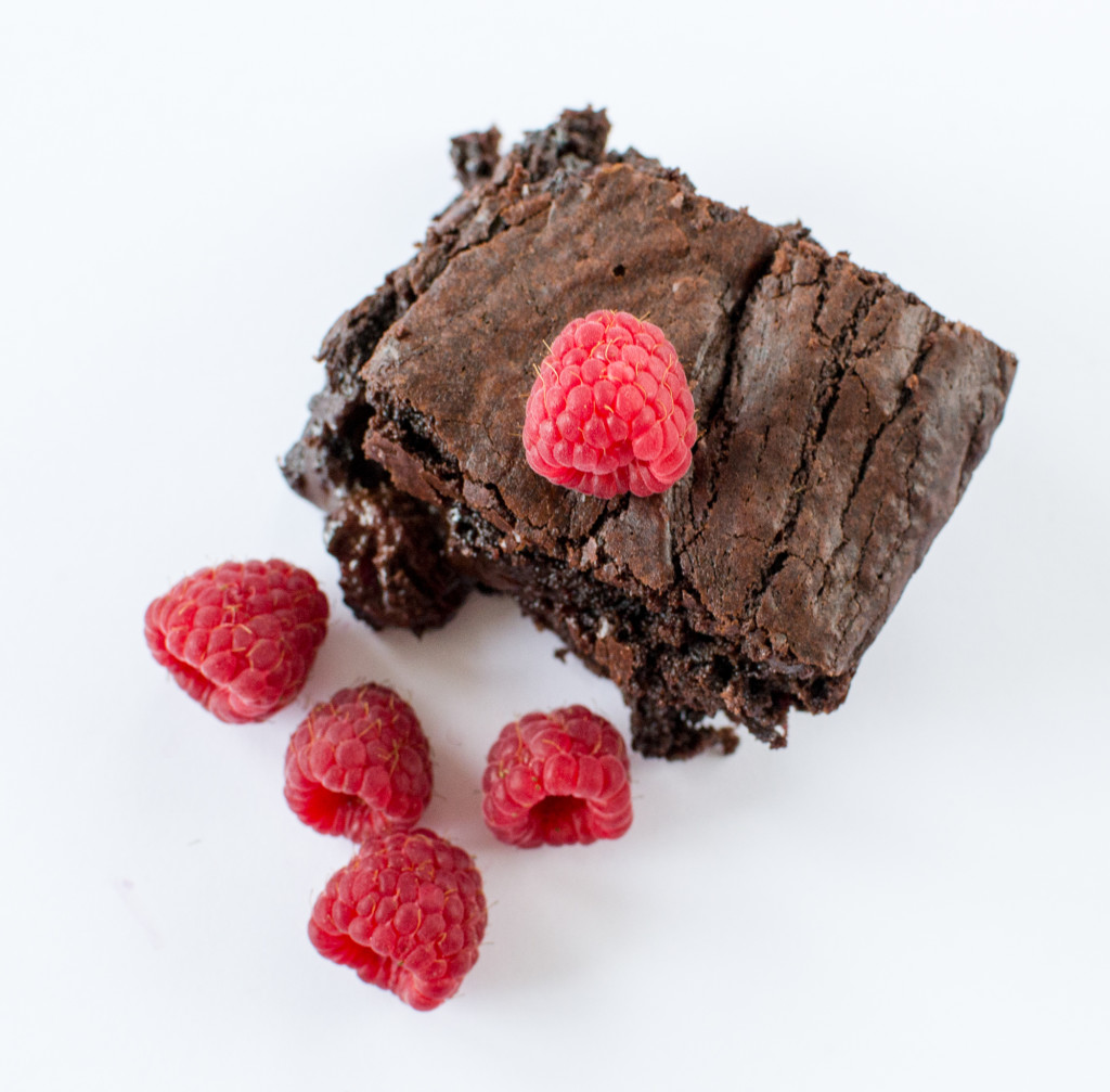 Dark Chocolate and Raspberry Brownies 2-3
