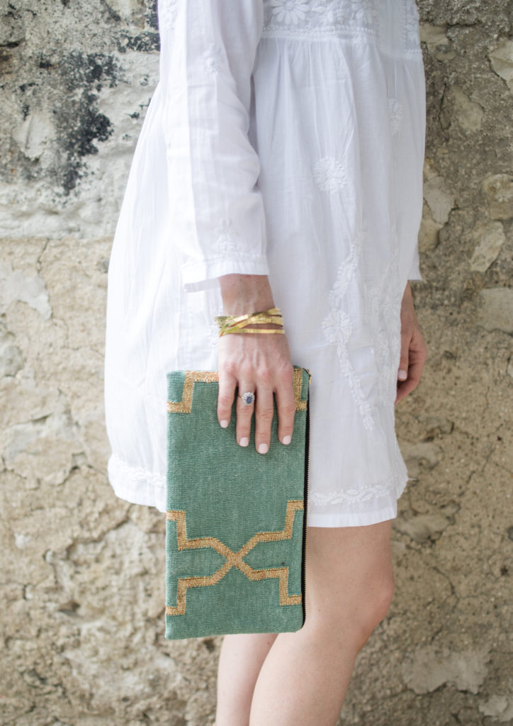 Dilli Grey Clutch Bag