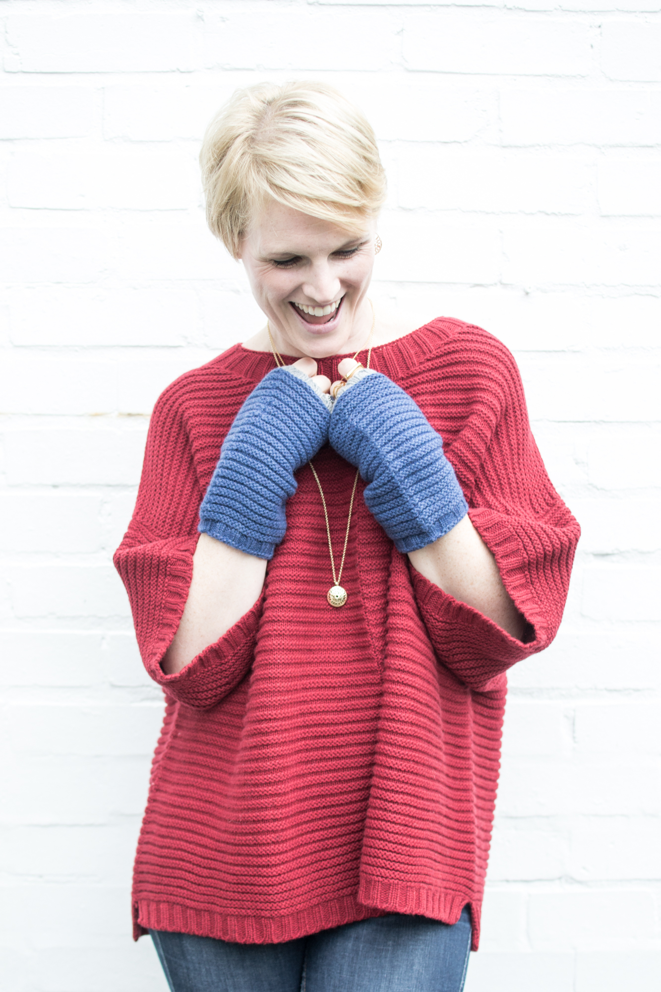 Red Chunky Jumper, Cradle to Cradle Fairwool