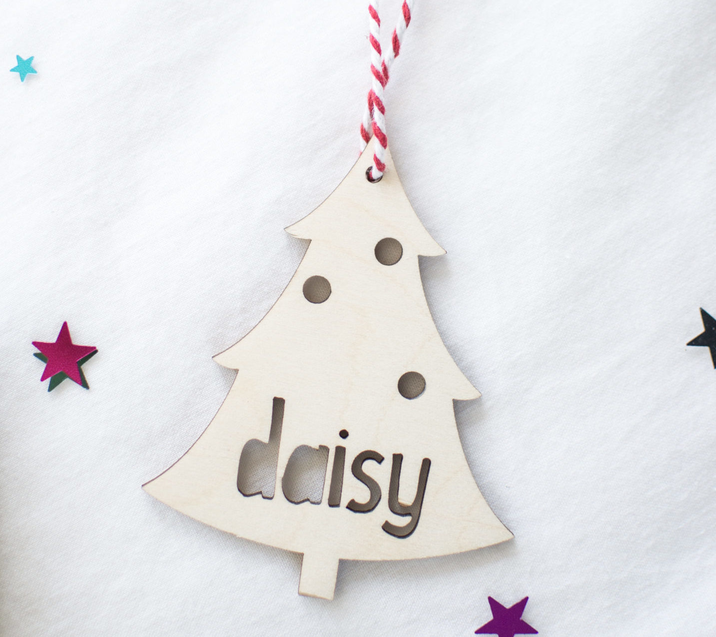 Personalised Christmas Tree Decoration