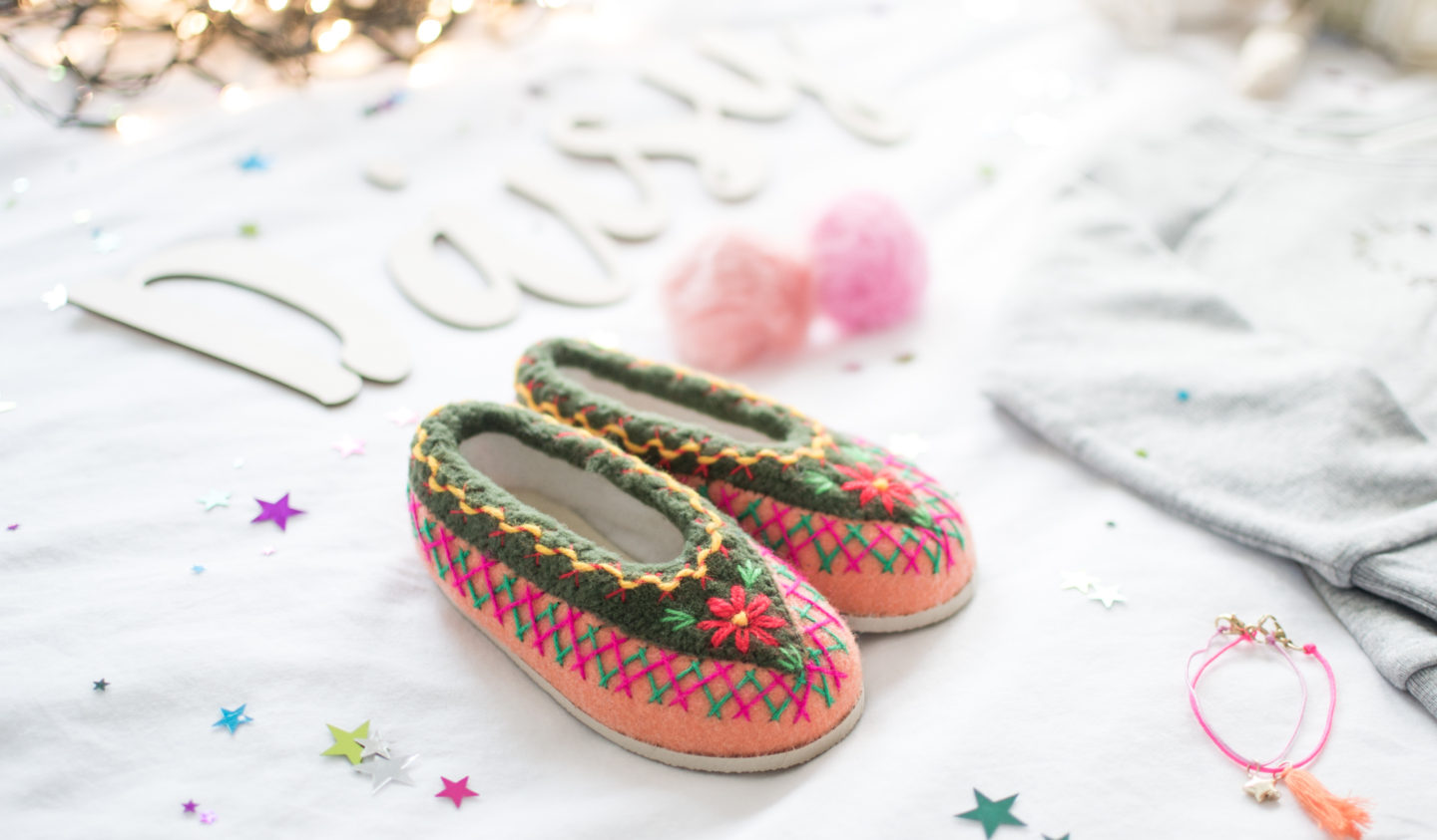 Embroidered Slippers Afolktale