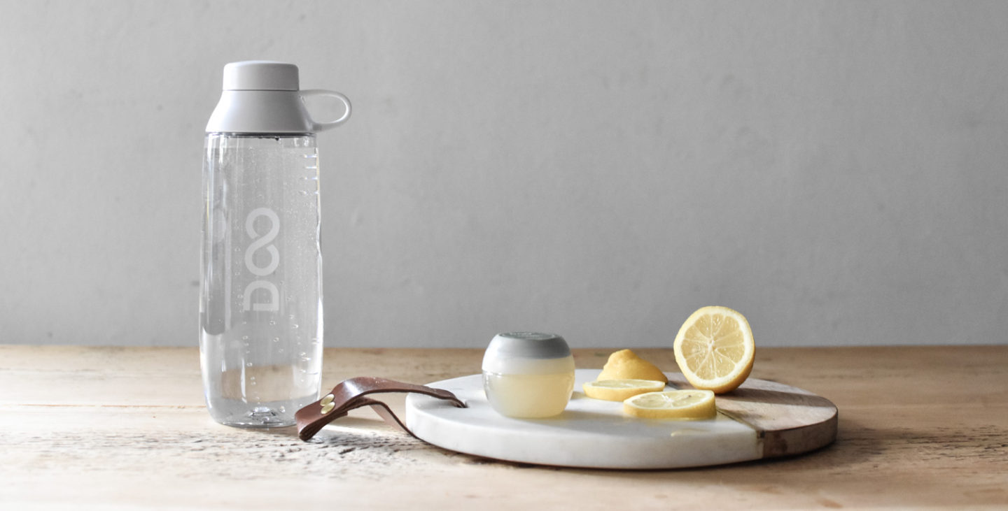 Drinkfinity reusable bottle and Renew pod