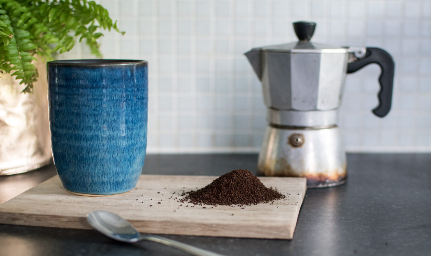 Opt for ground coffee over capsules to help make your kitchen plastic free