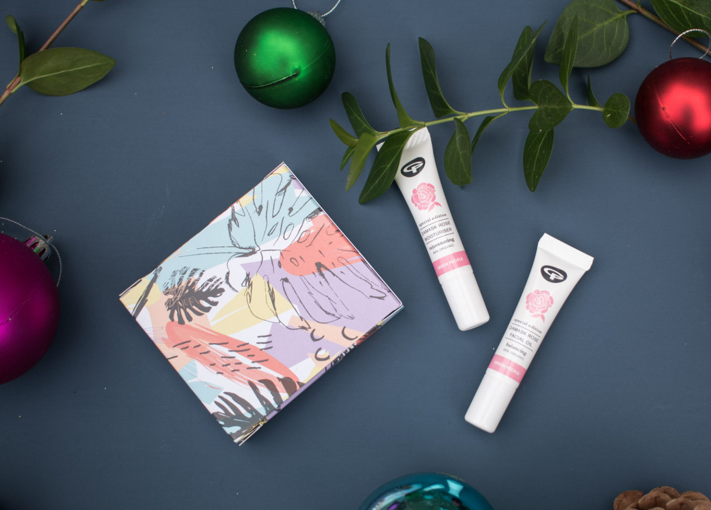 Damask rose moisturiser and oil from Green People's organic beauty advent calendar