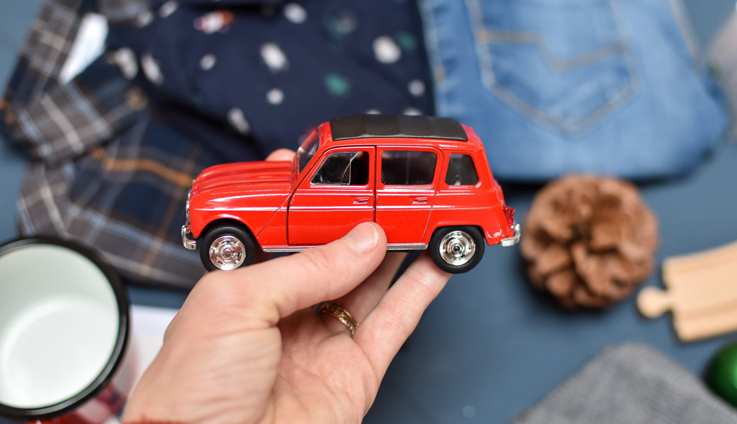 Red metal toy car from Niddle Noddle, Ethical Christmas Gifts