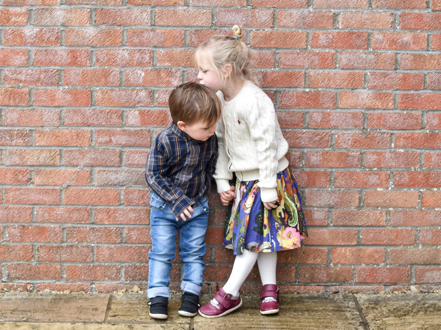 n4mummy's son & daughter wearing second hand clothing from Loopster