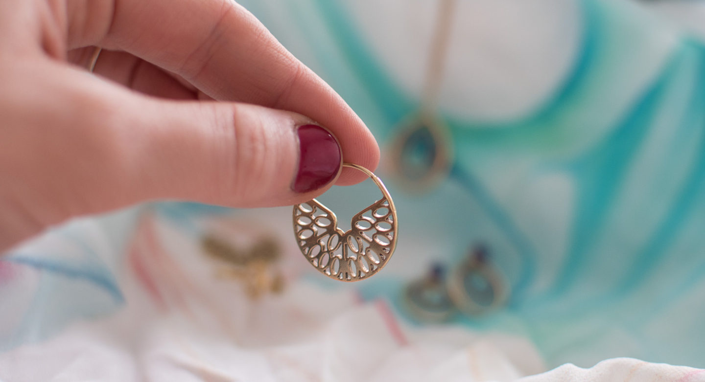 seville hoop earrings from ethical jewellery brand Little By Little