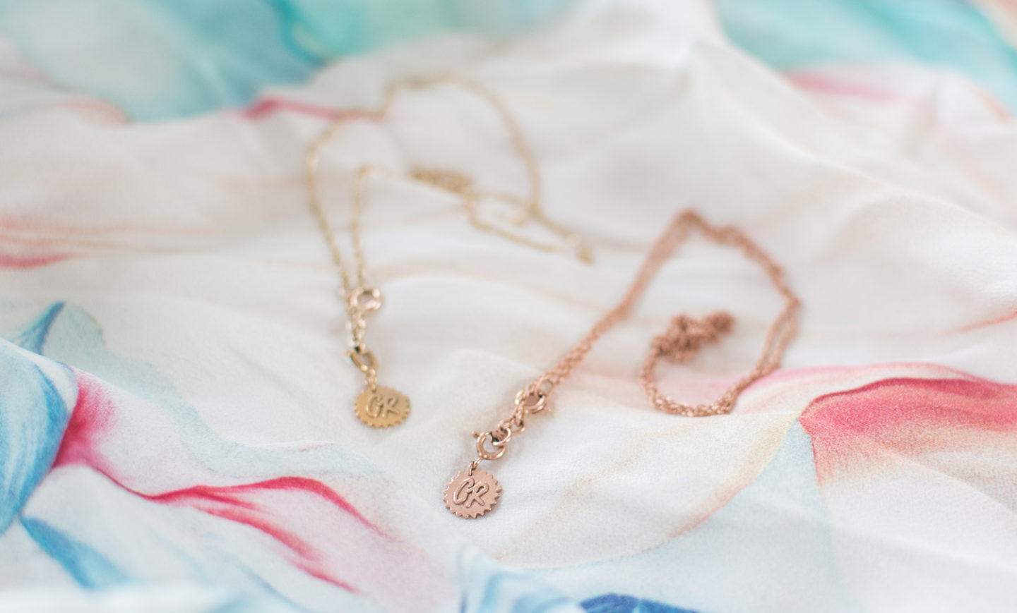 rose gold and gold necklaces from ethical jewellery brand Catch Rhys