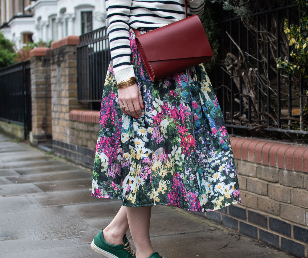 Floral skirt from Re-fashion
