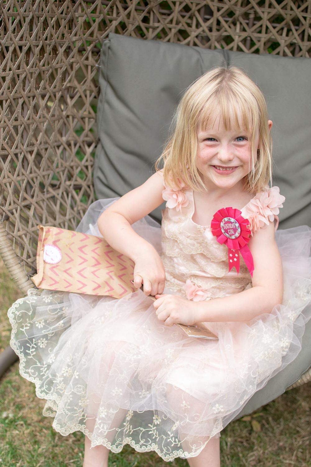 Daisy and her zero waste party bag from cotton twist