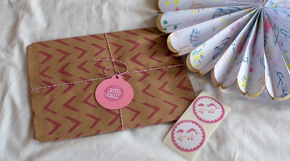 recycled paper party bags