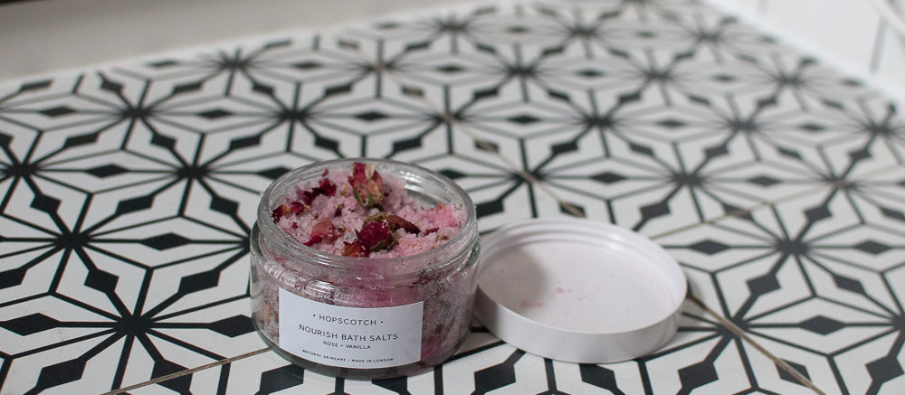 Nourish Bath Salts by Hopscotch London, bought on Etsy