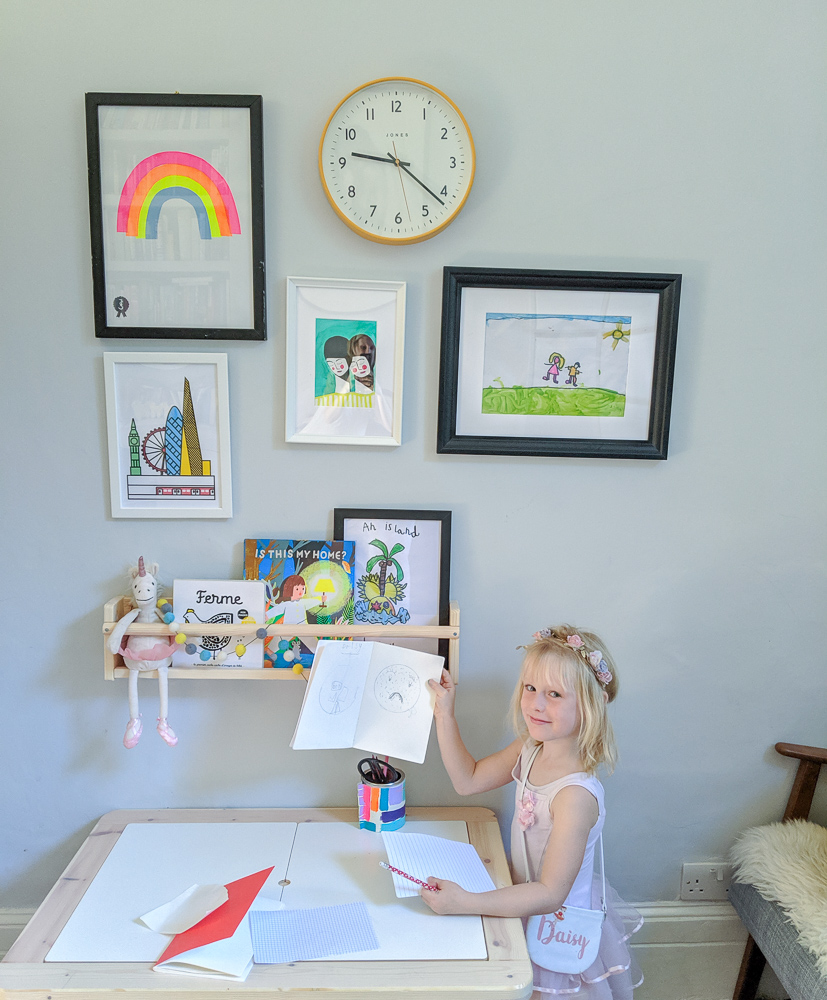 The Creative Workspace for kids, with artwork from Etsy