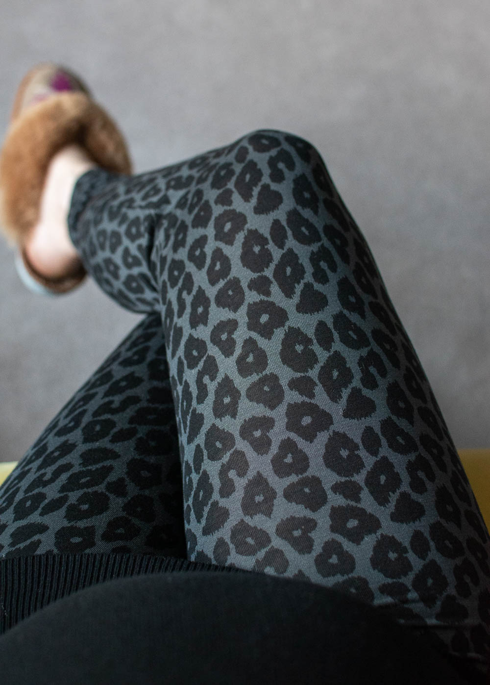 Boob's once-on-never-off leggings in leopard print, maternity leggings