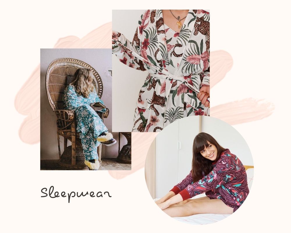 A selection of my favourite ethical pyjamas from Dilli Grey, Desmond and Dempsey and Sundown Society